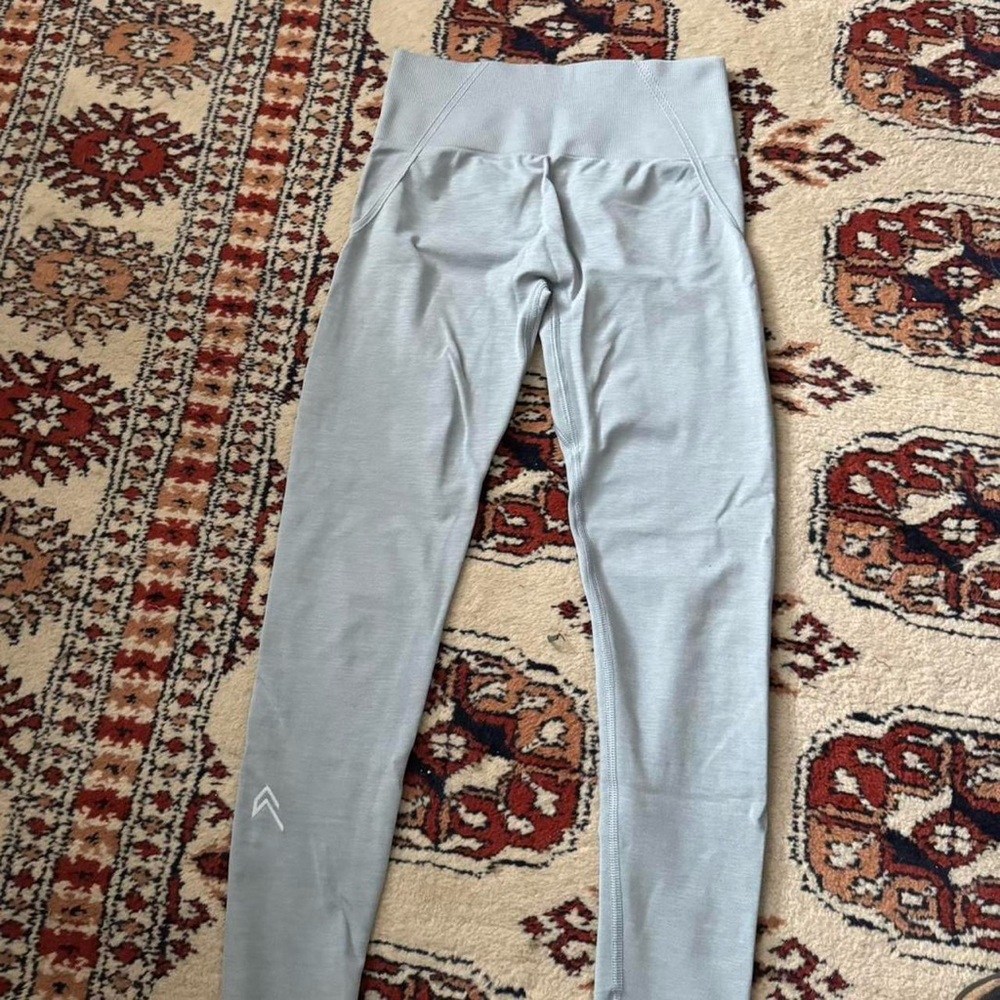 Women's Gray High-Waisted Leggings - Picture 7 of 7